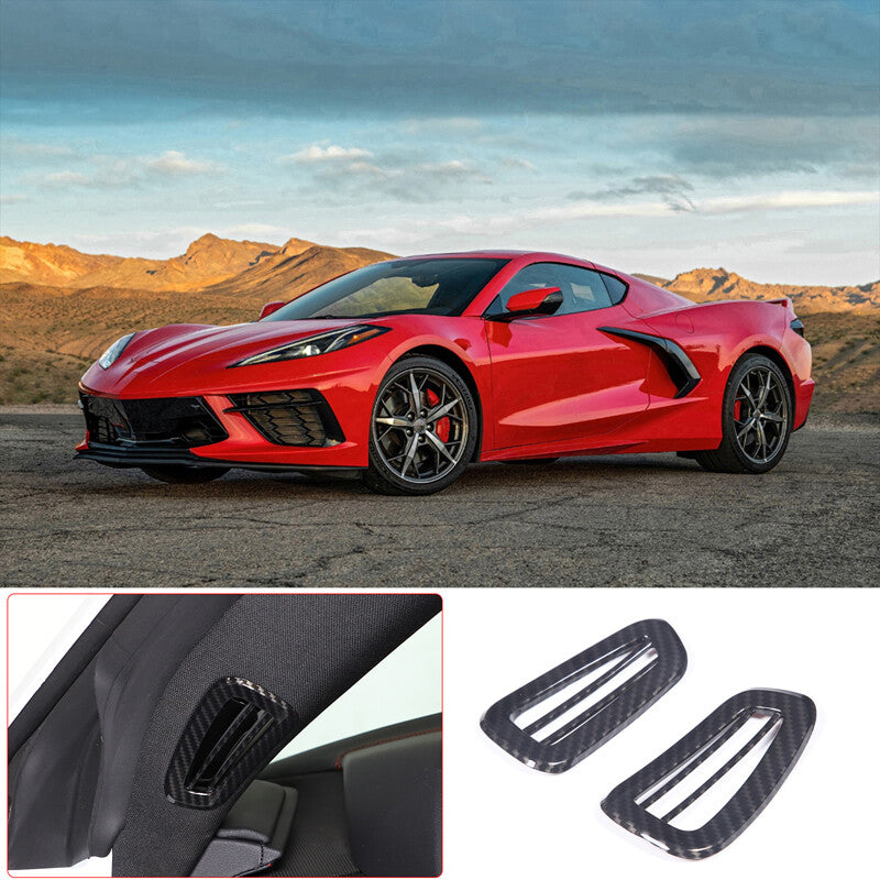 Carbon Fiber One-Pillar Air Outlet Vent Trim for Dodge Durango 2011-2021- v