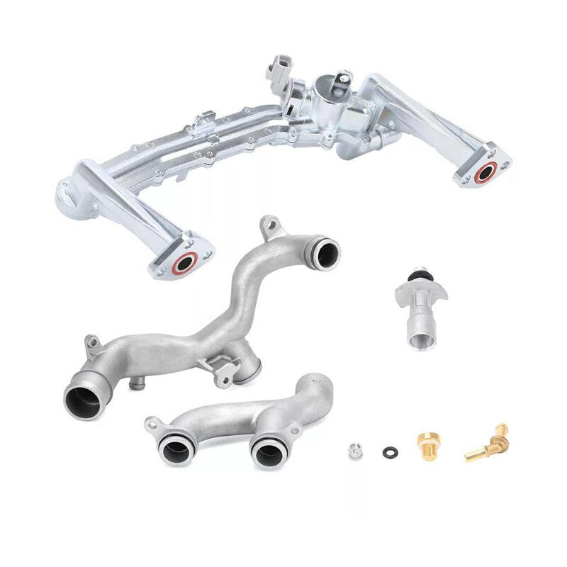 Upgraded 2024 Metal Coolant Piping System Kit for Jaguar XE, XF, XJ, and F models 3.0