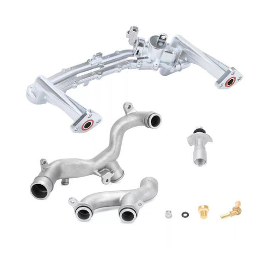 Upgraded 2024 Metal Coolant Piping System Kit for Jaguar XE, XF, XJ, and F models 3.0