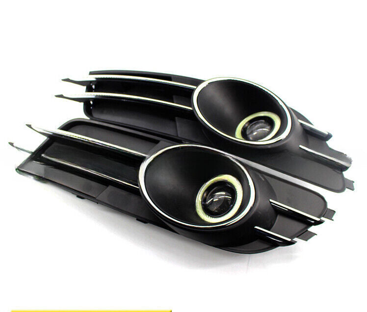 Left&Right Lower Bumper Grille Grill Cover Fog Light Set for Audi for A6 C7 2012-15 Q