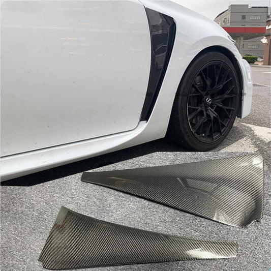 for Lexus GS F 2016-2020 Real Carbon Fiber Side Fender Air Vent Cover Trim Panel