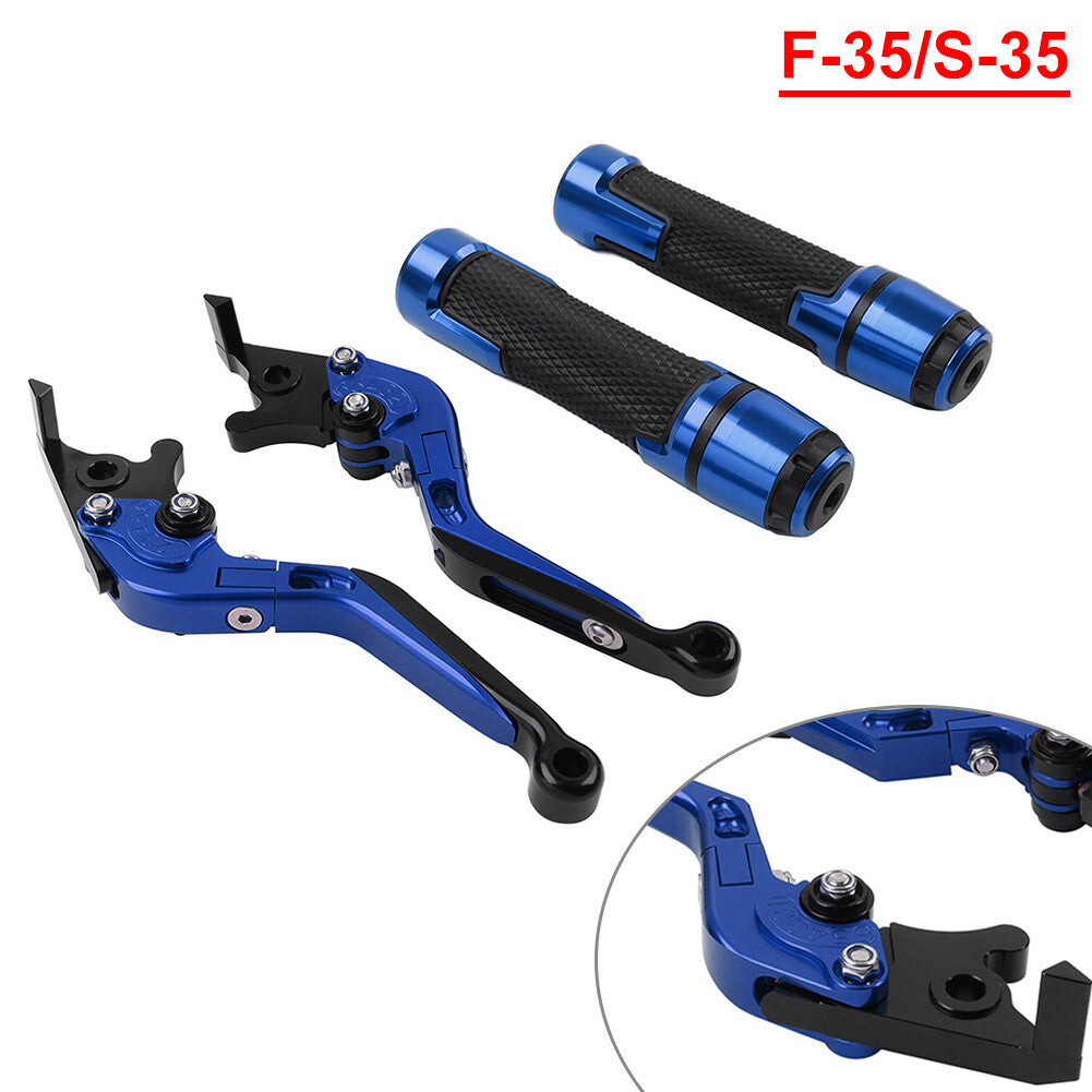 Folding Extendable Brake Clutch Lever Handlebar Grip for Suzuki GSXR750/1000 US