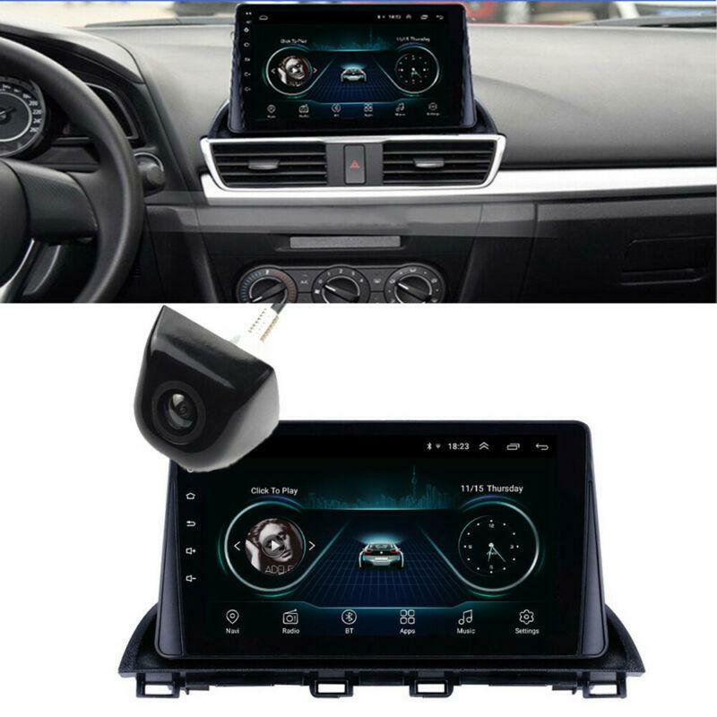 Compatible with 2013-2018 for Mazda 3 Axela, 9-inch Android 9.1 stereo radio head unit, GPS with camera. n
