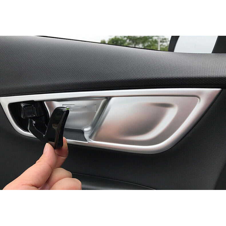 For Highlander 2020-22 Piano Black Rear Bumper Fog Lights Lamp Cover Trim v