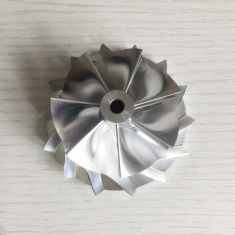 CT26 54.64/70.98 mm 7+7 insert turbine milling/bulk compressor wheel