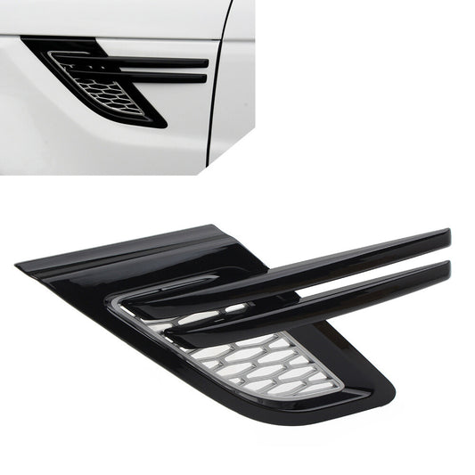 Front Fender Air Vents Grill Silver+Black Trim for Range Rover Sport 14-17 Left