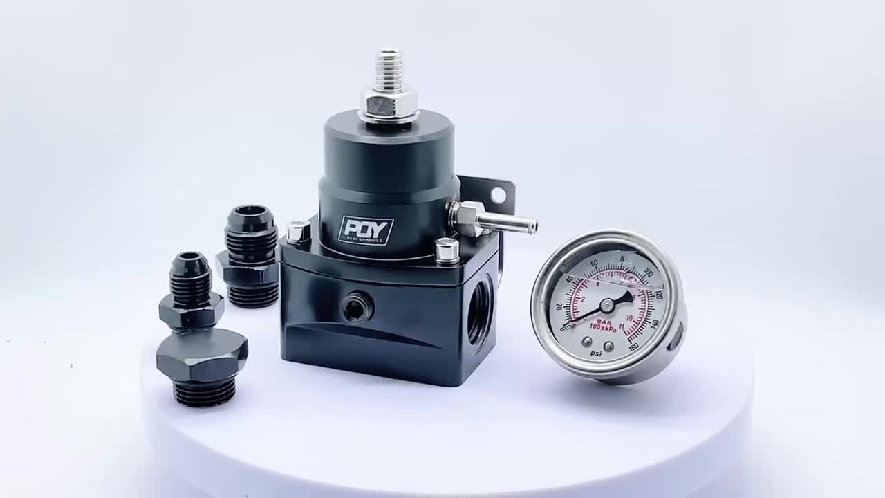 High Pressure Fuel Inject Regulator AN8/AN8/AN6 With Oil Gauge