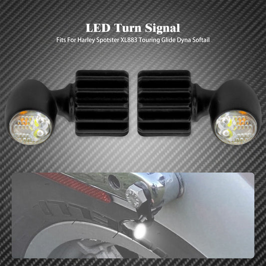 2X Universal for Mini LED Turn Signal Running Indicator Blinker Light Fit for Harley Q
