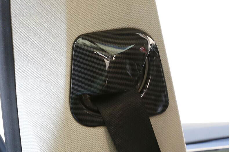 for BMW X3 G01 2018-2021 ABS Carbon Fiber Inner for Seat Belt Adjustment Cover Trim