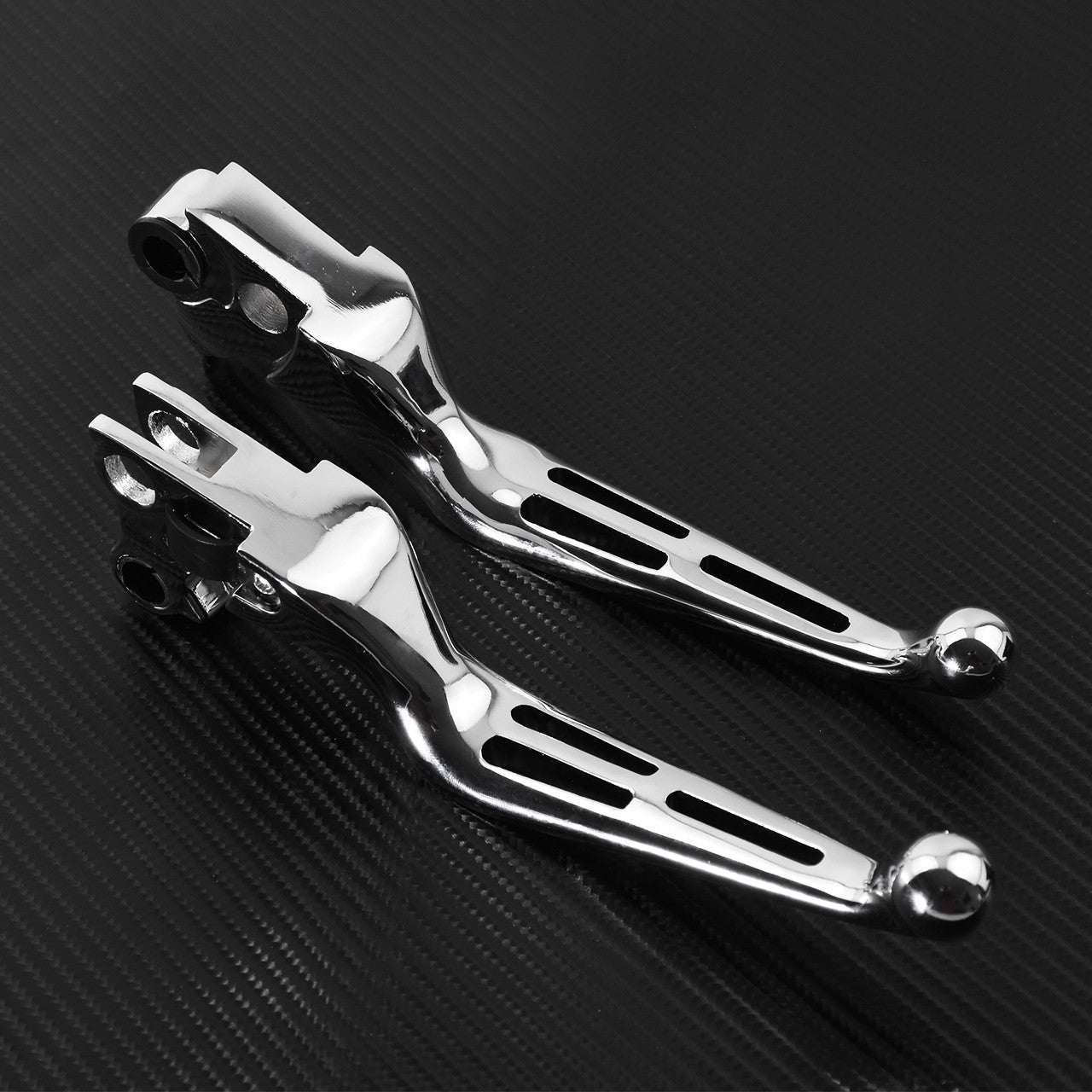 Chrome Clutch Brake Levers Fit for Harley Sportster XL 1200 Dyna Touring Softail Q