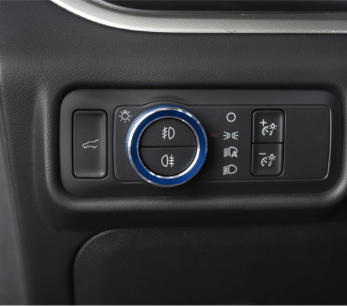 Blue Aluminum Alloy Headlight Switch Knob Cover Trim  for ford  Explorer 2020-2022