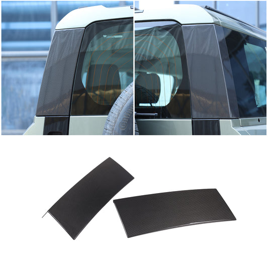 carbon fiber rear window side cover trim for Land Rover for Defender 2020 - 2024