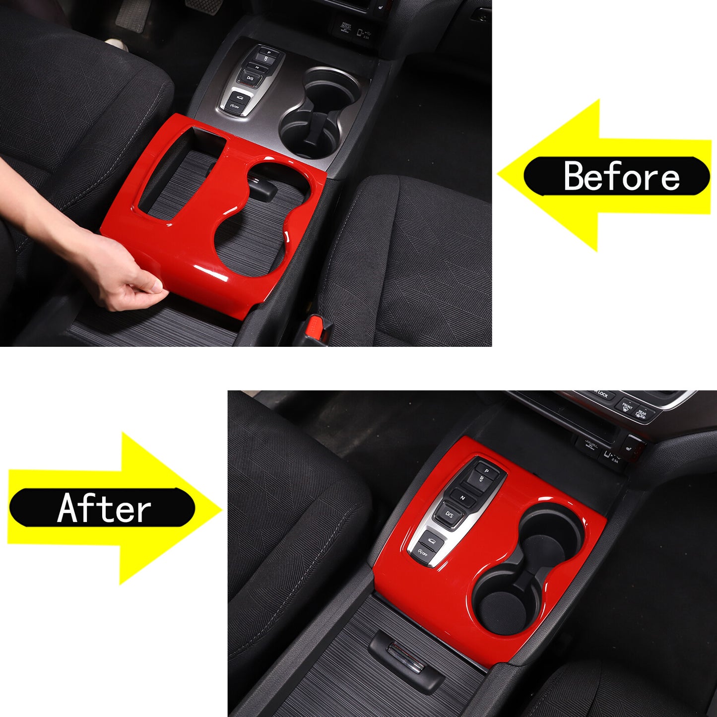 4-Piece Mount ABS Smoked True Tail Light Trim Cap for Alfa Romeo Giulia 2017-2022 - v