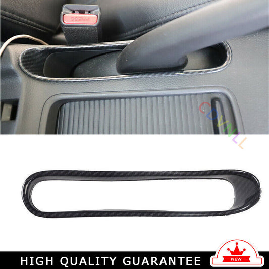 Car Hand Brake Lever Trim Cover Frame Fit for Nissan Sentra 2013-19 Carbon Fiber
