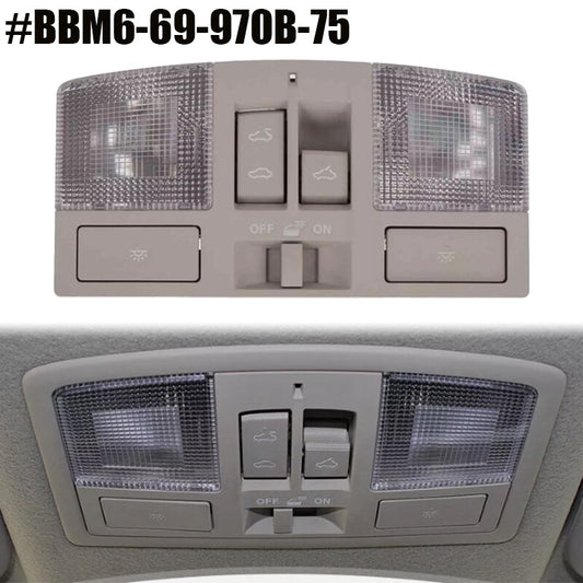 Overhead control console with sunshade switch and downlight for 2010-2012 for Mazda 3 models. Q