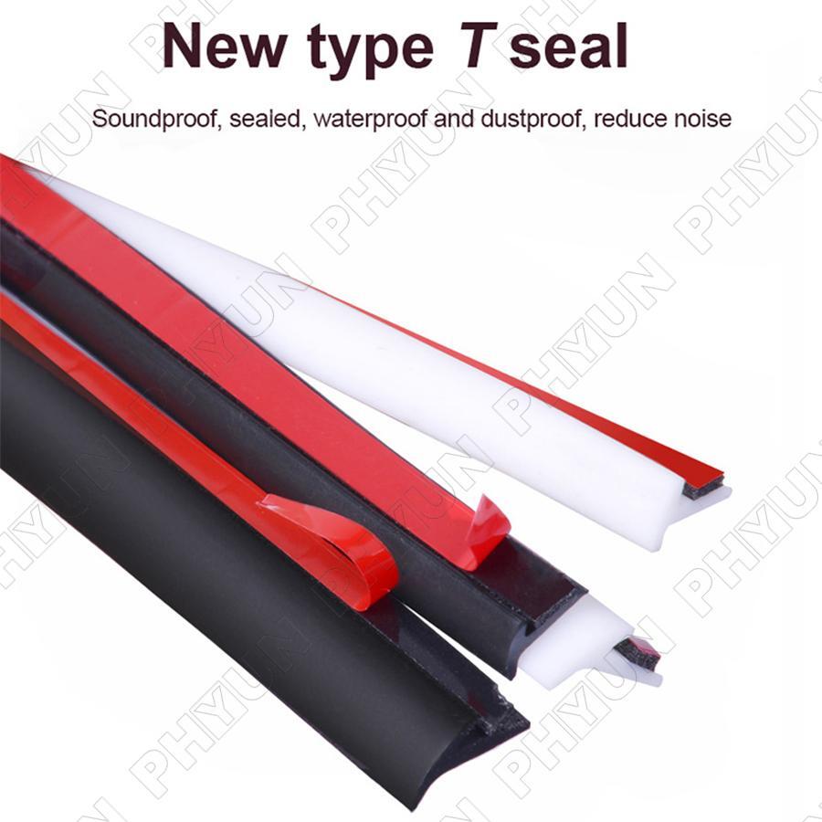 10M White Slant T Rubber Car Fender Bumper Side Skirt Gap Fill Seal Weatherstrip