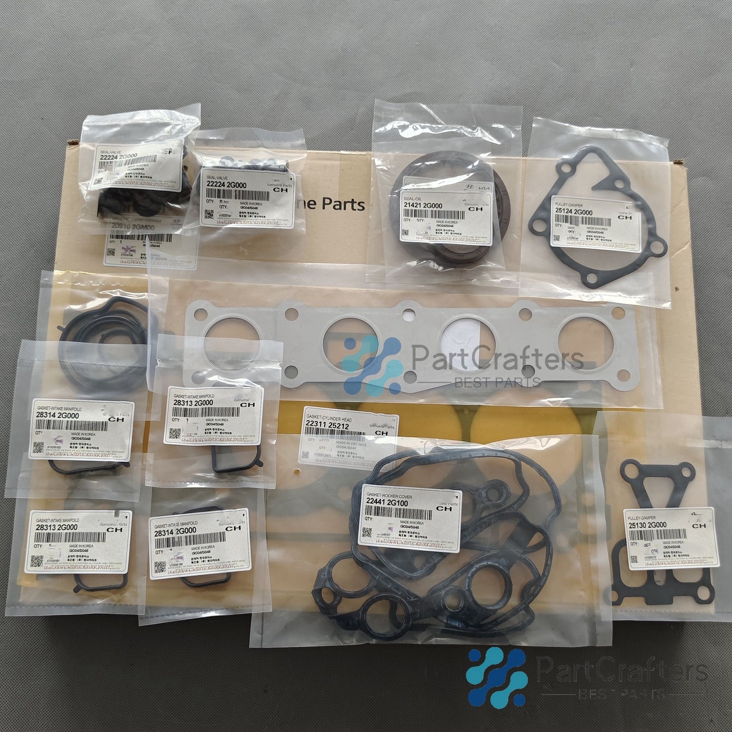 Equipment Manufacturer ( ) Full Engine Gasket Kit 209102GM00 for Kia Optima for Hyundai Sonata 2.4L (11-2014)