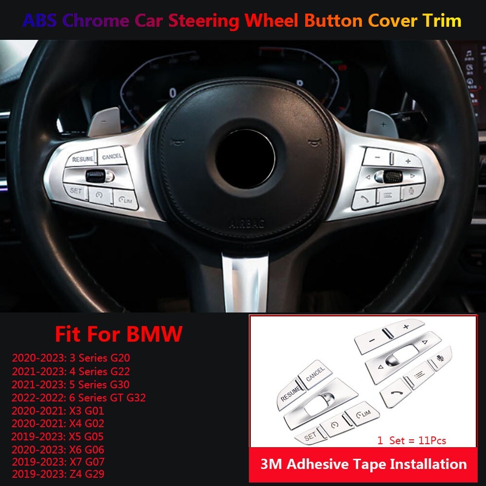 for BMW 3 4 5 X3 X5 X6 X7 Z4 G20 G30 G05 G06 G07 G29 Steering Wheel Switch Cover