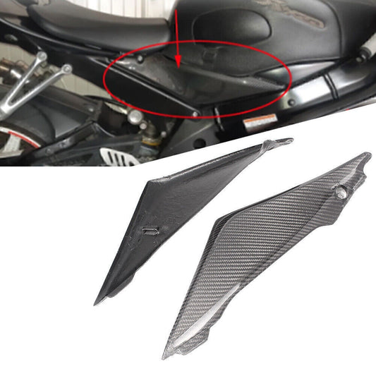 for Suzuki GSXR1000 2005-2006 K5 Black Carbon Fiber Tank Side Fairings Trim