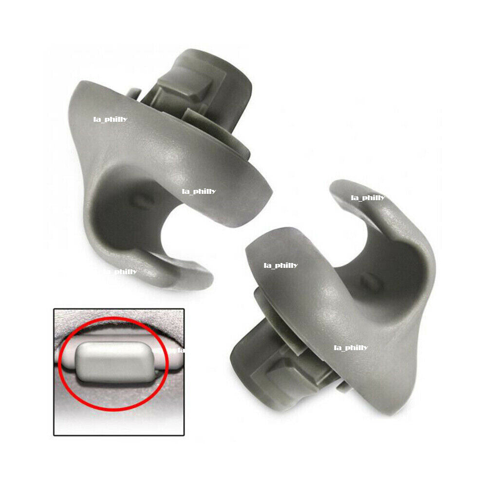 2x Sun Visor Clip Hook Bracket Gray for Honda for Accord for Civic for CR-V Odyssey Element Q