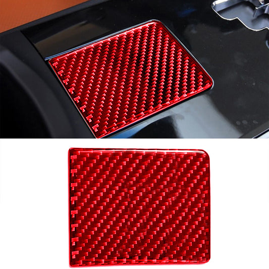 Red Carbon Fiber Water Cup Holder Cover Interior Trim Fit for IS250 350 2006-12