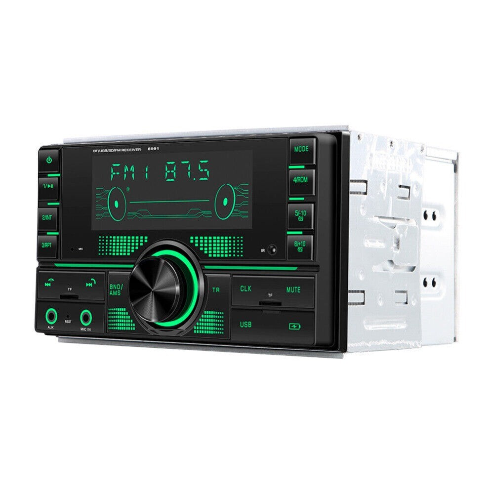 Double 2-Din Car Stereo MP3-Player FM Bluetooth Receiver AUX Audio In-Dash Hot n