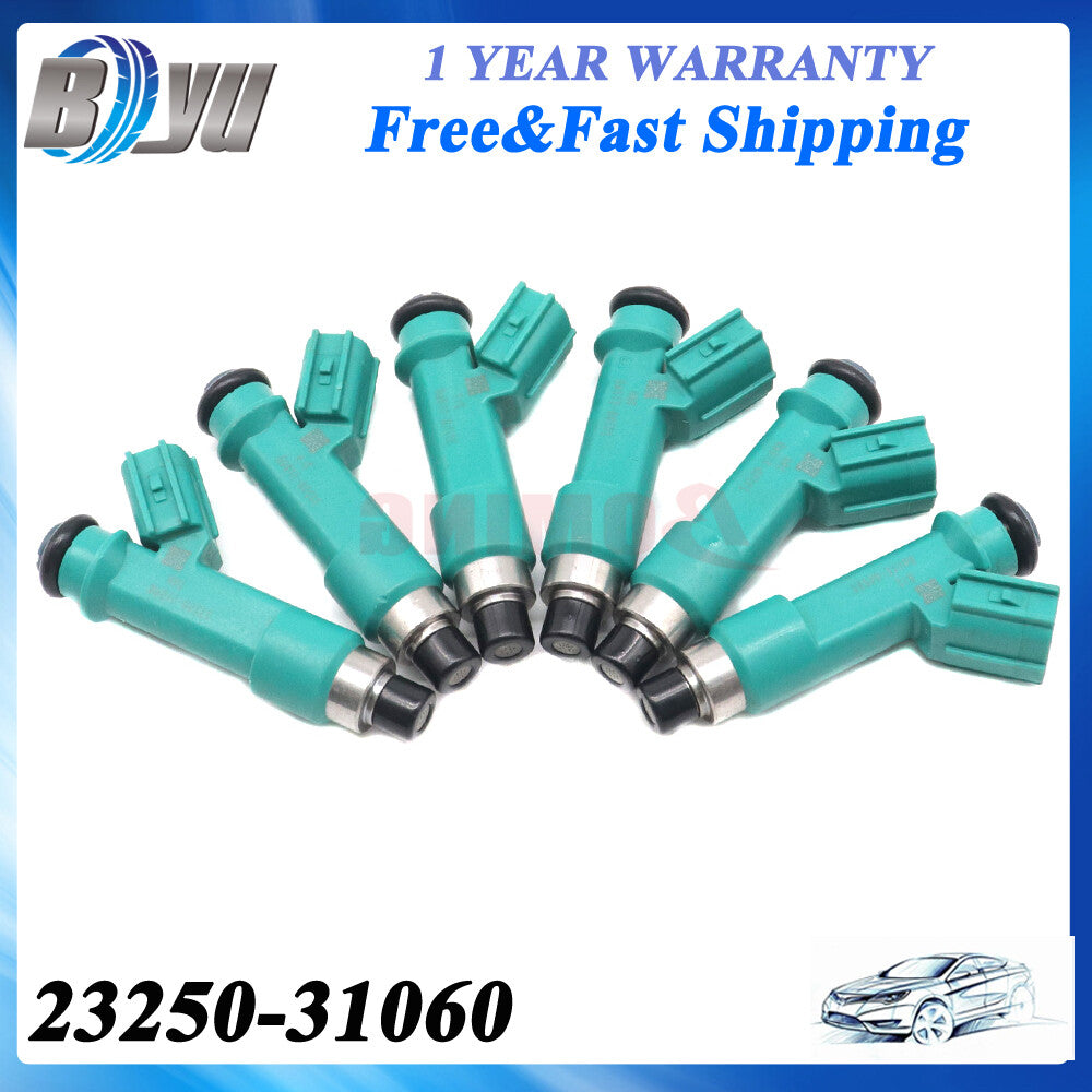 Set of 6 Fuel Injectors for Toyota Tacoma Tundra 4Runder FJ Cruiser 23250-31060