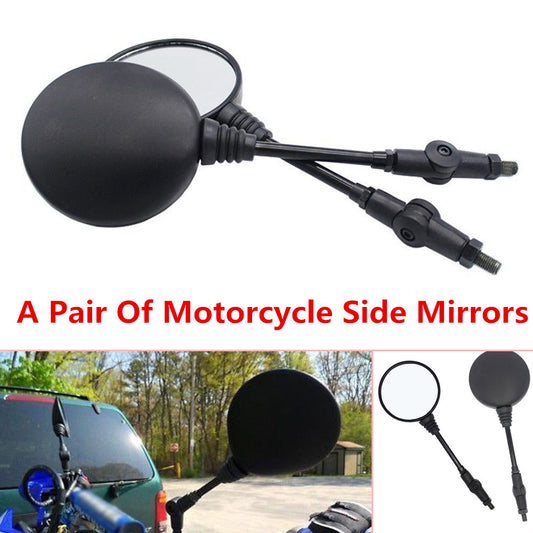 pair of folding rearview mirror kits for motorcycles, motocross bikes, all-terrain vehicles, and dual-sport models. n