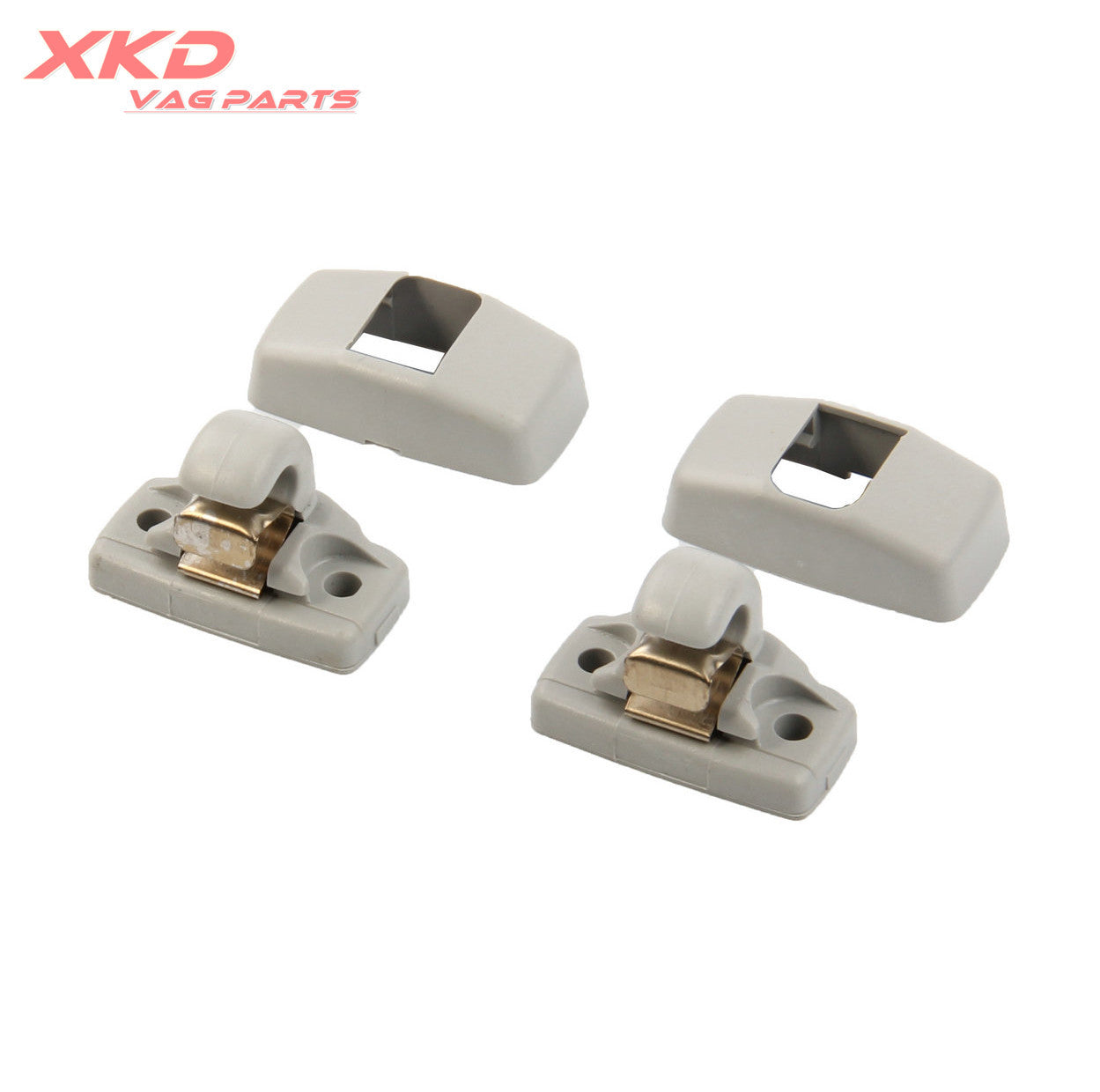 One Pair Gray Sun Visor Retaining Clip Fit for VW Beetle Eos for Golf for Jetta for Passat