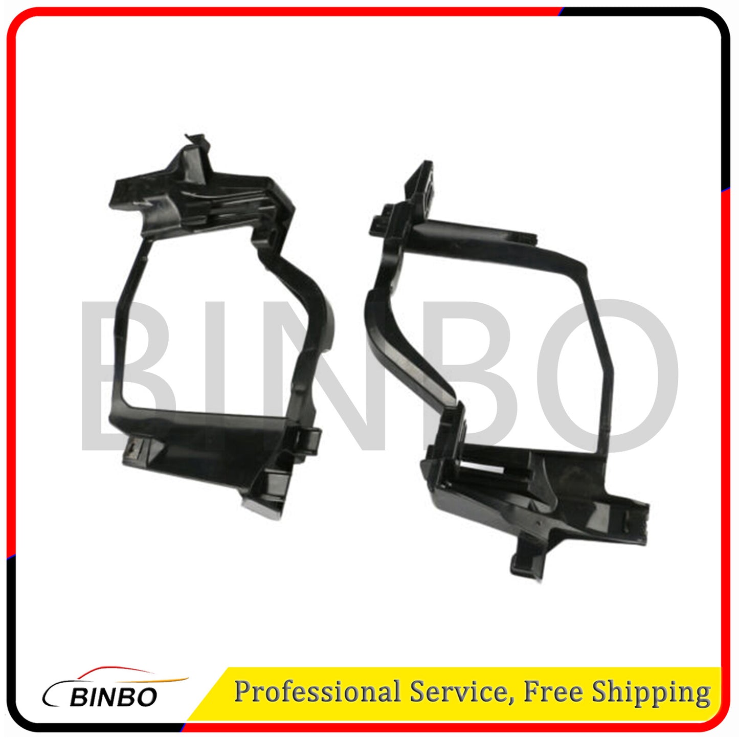 2Pcs LH  RH Headlight Mount Bracket for BMW E60 E61 5 Series 528 535 2004-2010 Q