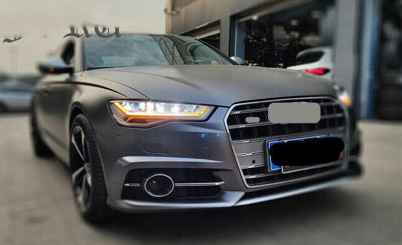 for Audi A6 S6 S-Line 2016-18 Fog Light Grille Daytime Running Light Grill Decor