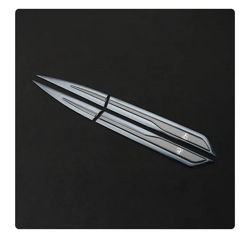 Suitable for Abarth car side fender stickers, badges, logos, decals, black, 2-piece set