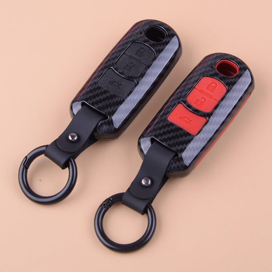 ABS Carbon Remote Key Cover Fob Case Shell Fit for for Mazda 2 3 5 6 CX5 CX3 CX7 CX9 v