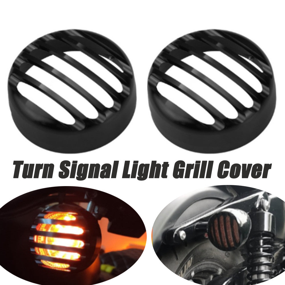 A pair of front turn signal grill covers fit for Harley -Davison Sportster XL 1992 - 2015 - n