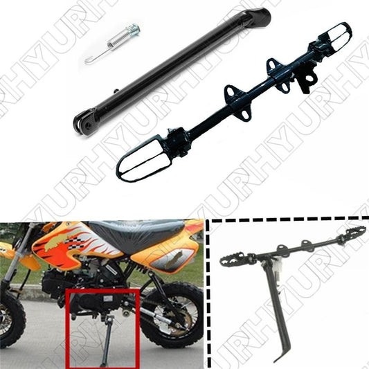 19 Motorcycle Mount Kickstand Side Foot Peg For 110cc 125cc 140cc Pit Dirt Bike Q