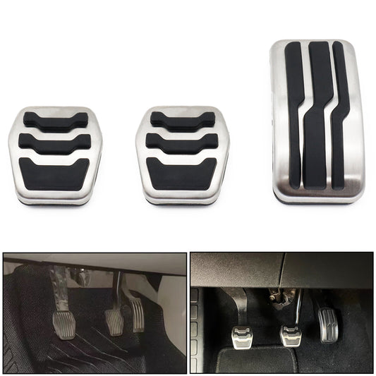  for ford  Focus MK2 3/4 for Mazda 3 for Lincoln MKC Pedals Pedal Set Stainless Steel Footrest Q