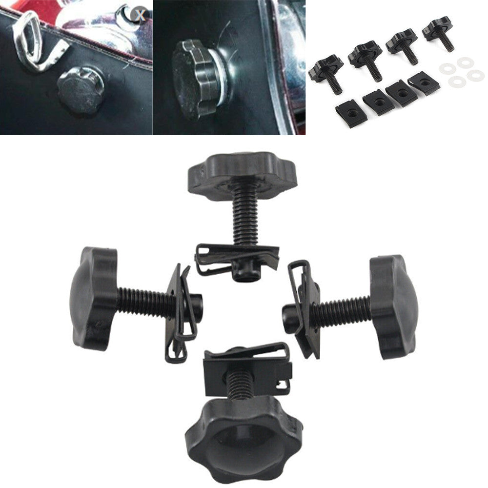 Quick-release saddlebag lock bolts provide hardware security and anti-theft deterrence suitable for Harley-Davidson vehicles. n