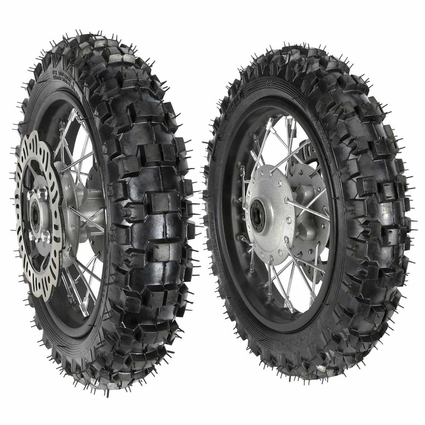 2.50-10 + 3.00-10 tires, 10-inch front and rear wheels, for mini off-road bike, razor-style CRF50 XR50 SSR