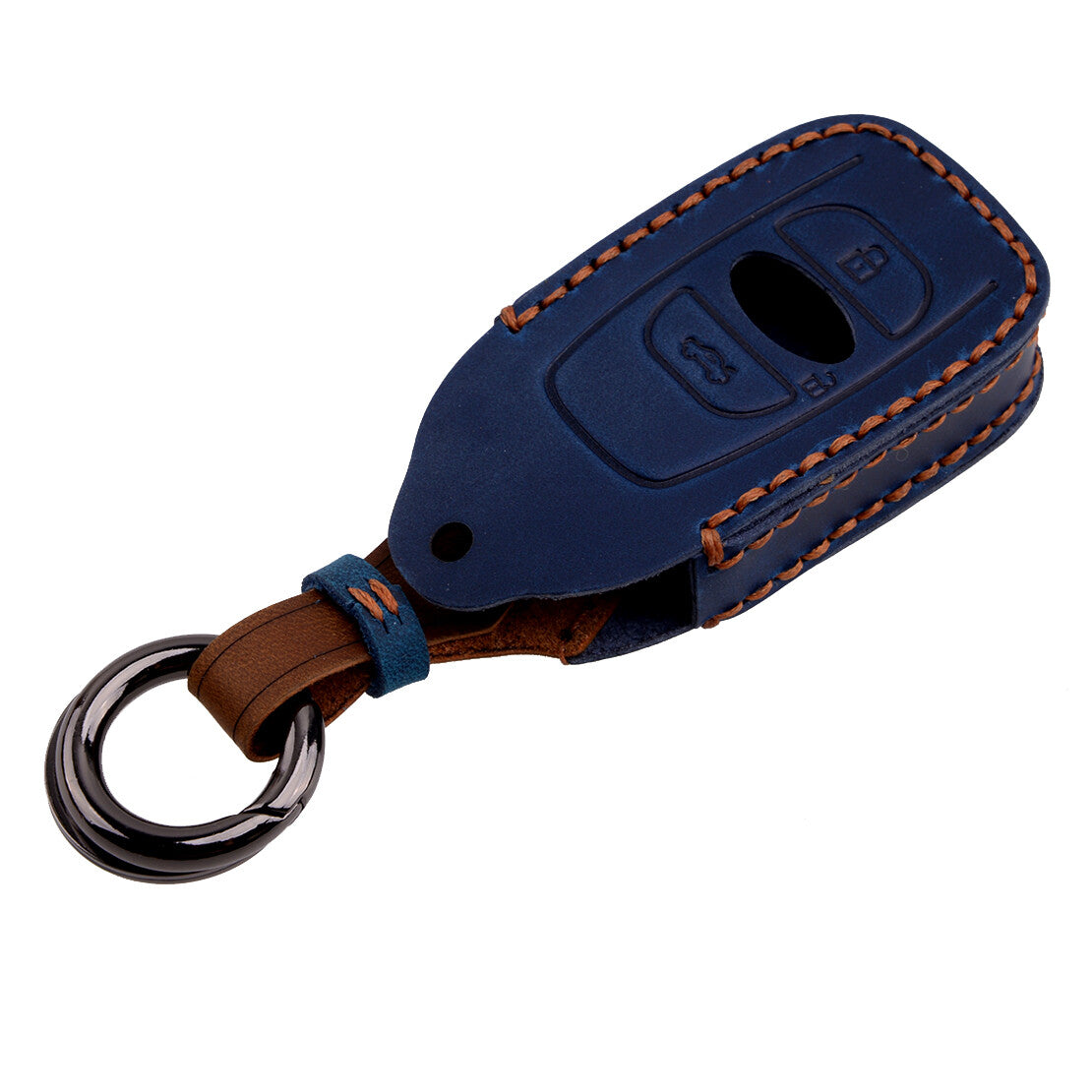 Leather Car Key Fob Case Cover Holder Fit for for Subaru BRZ Forester Impreza WRX v