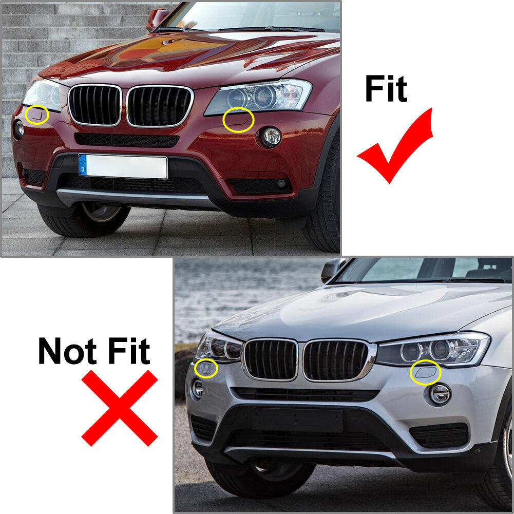 for BMW X3 F25 2010 - 2014 2x Front Bumper Headlight Headlamp Washer Cap Cover