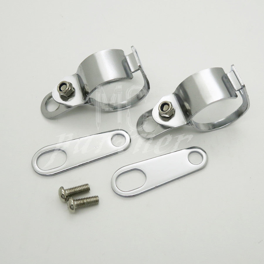 Front Rear TURN SIGNAL Relocater Holder Fork Clamps Shock Bracket Cafe Racer CB Q