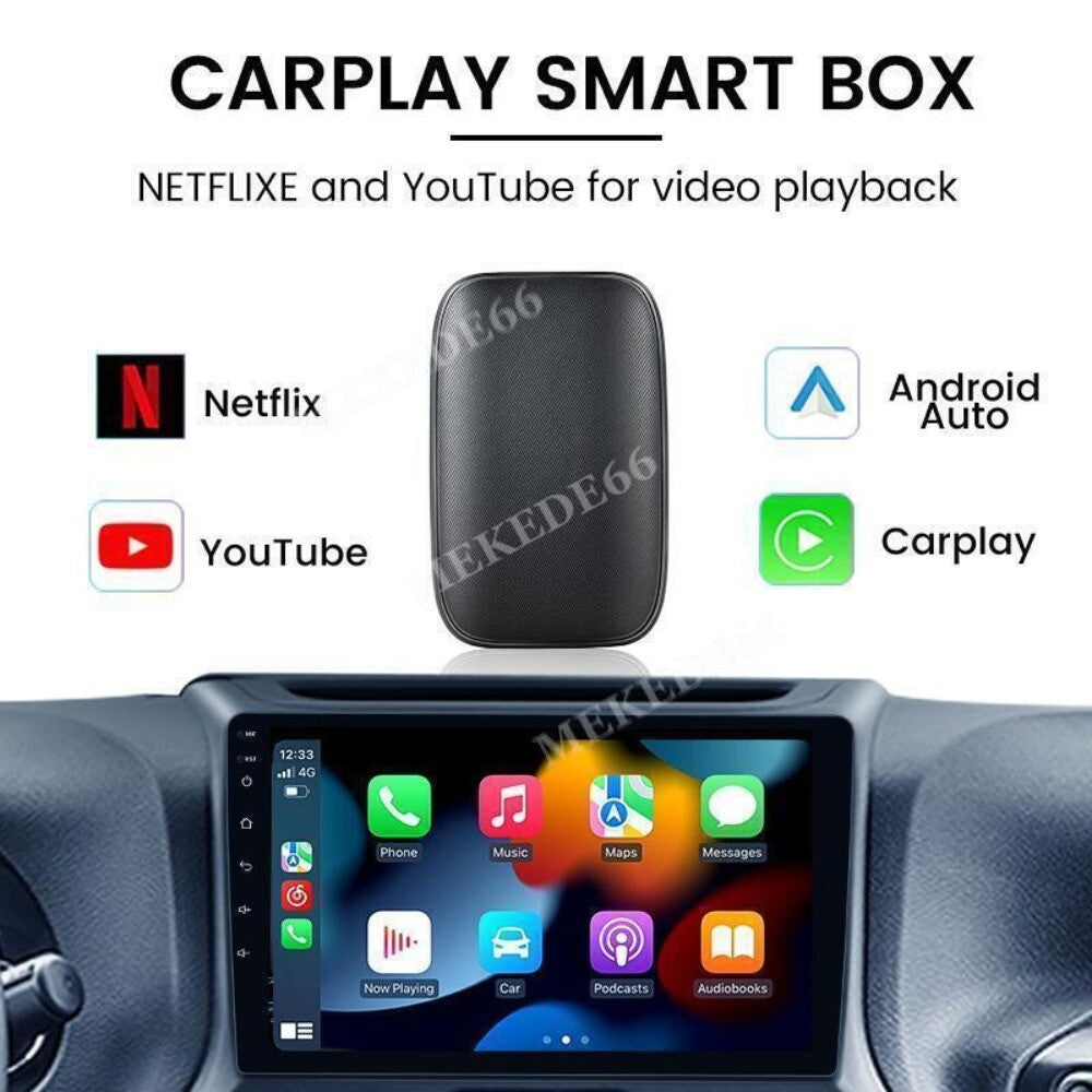 AI Box 2+8G CarPlay Wireless Android Quad-Core Automatic Adapter for Car Multimedia Video