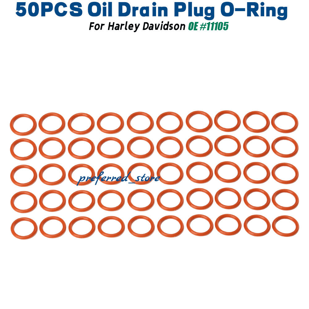 50-piece pack of O-ring oil Trans primary drain plug #11105 replacement parts - v
