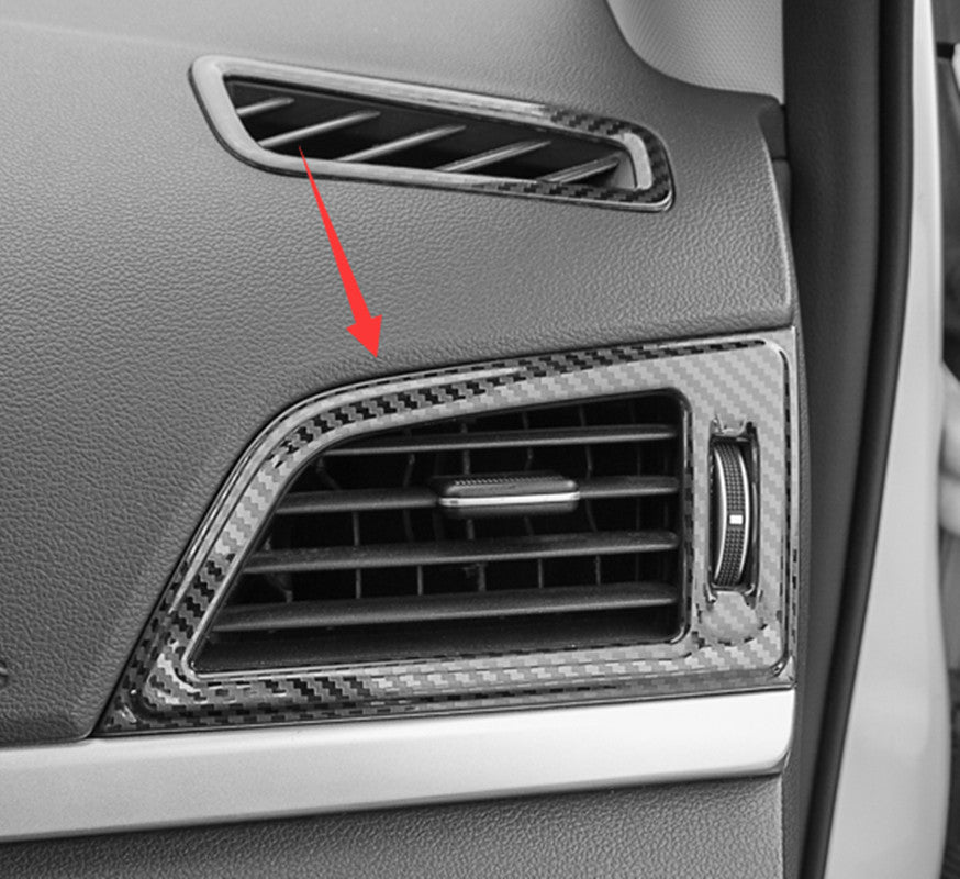 Carbon Fiber ABS Rear Trunk Tailgate Lid Cover Trim for Corolla 2014-2018 v