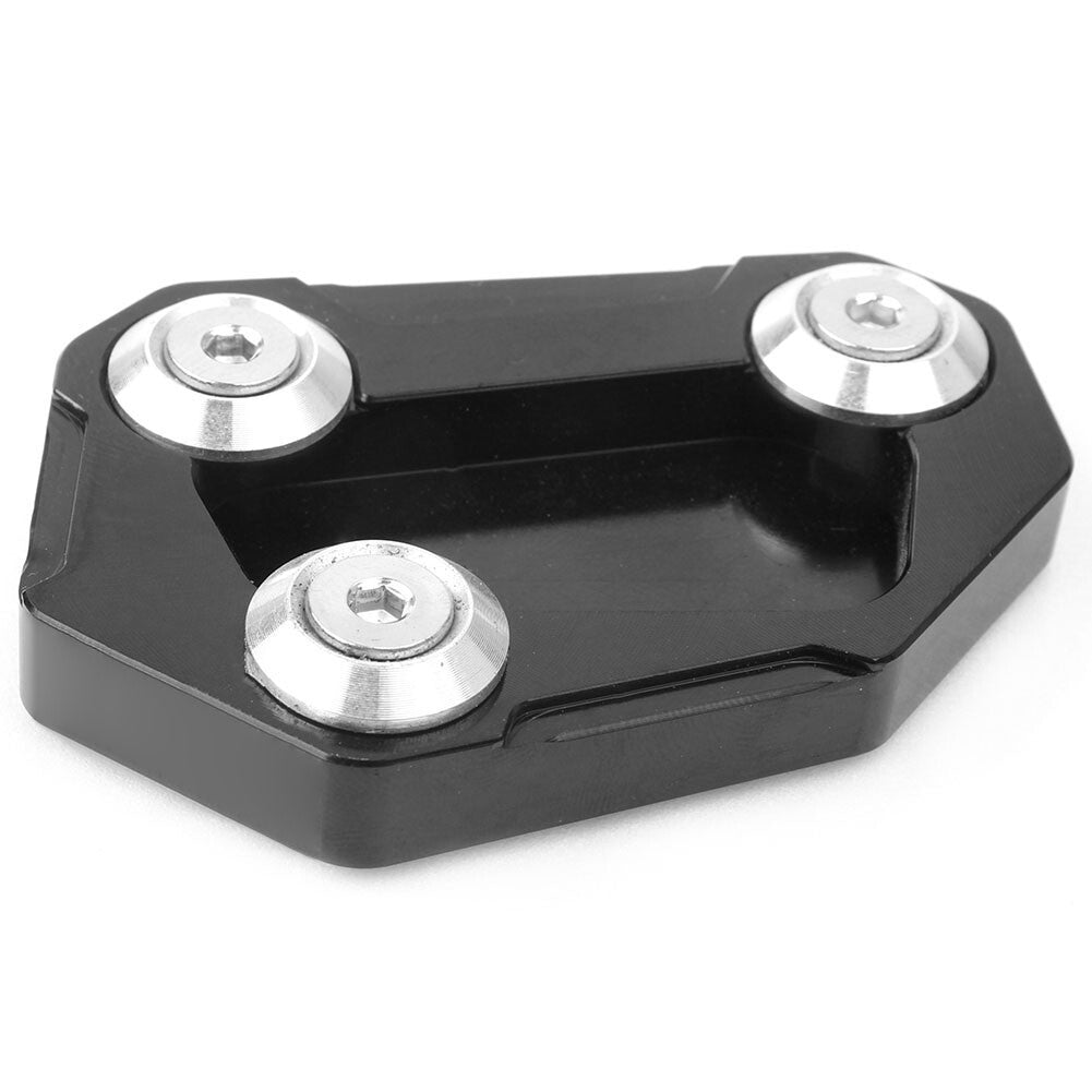 Black Kickstand Enlarge Plate Side Stand Extension Pad for BMW S1000R 2014-2016