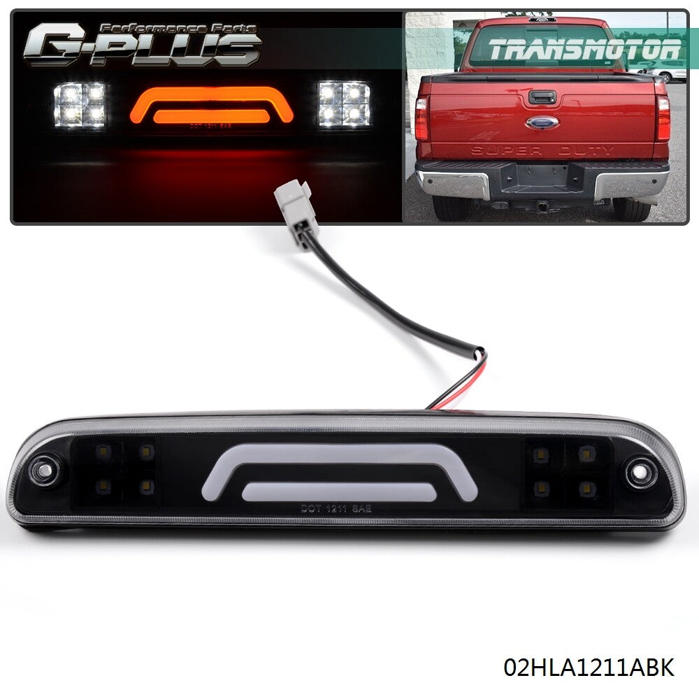 Black Fit For 1999 - 16 Fu Version Super Duty F-350 Third 3rd Brake LED- v