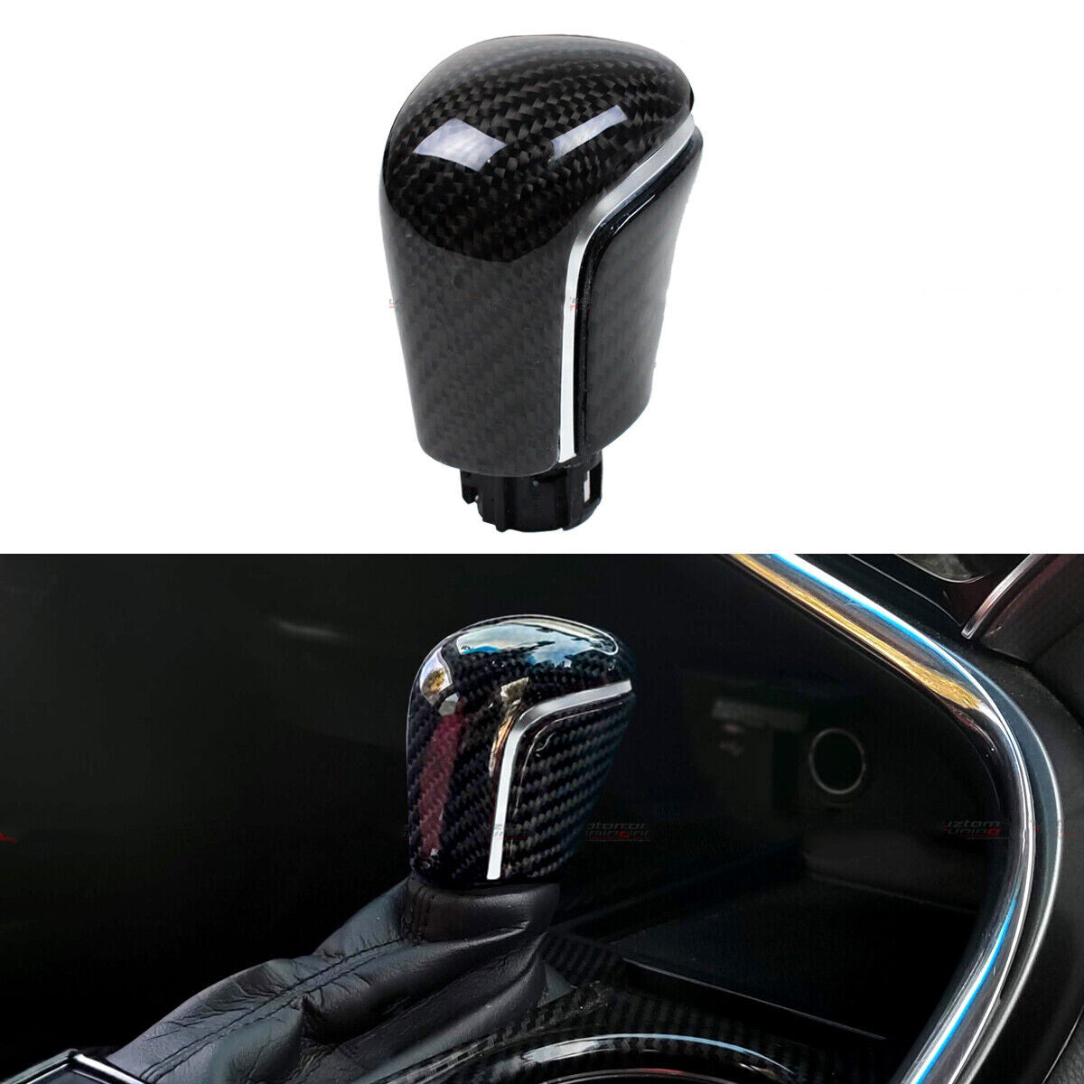 FOR 2018-23 for TOYOTA for CAMRY REAL CARBON FIBER AUTOMATIC AT GEAR SHIFT KNOB REPLACE