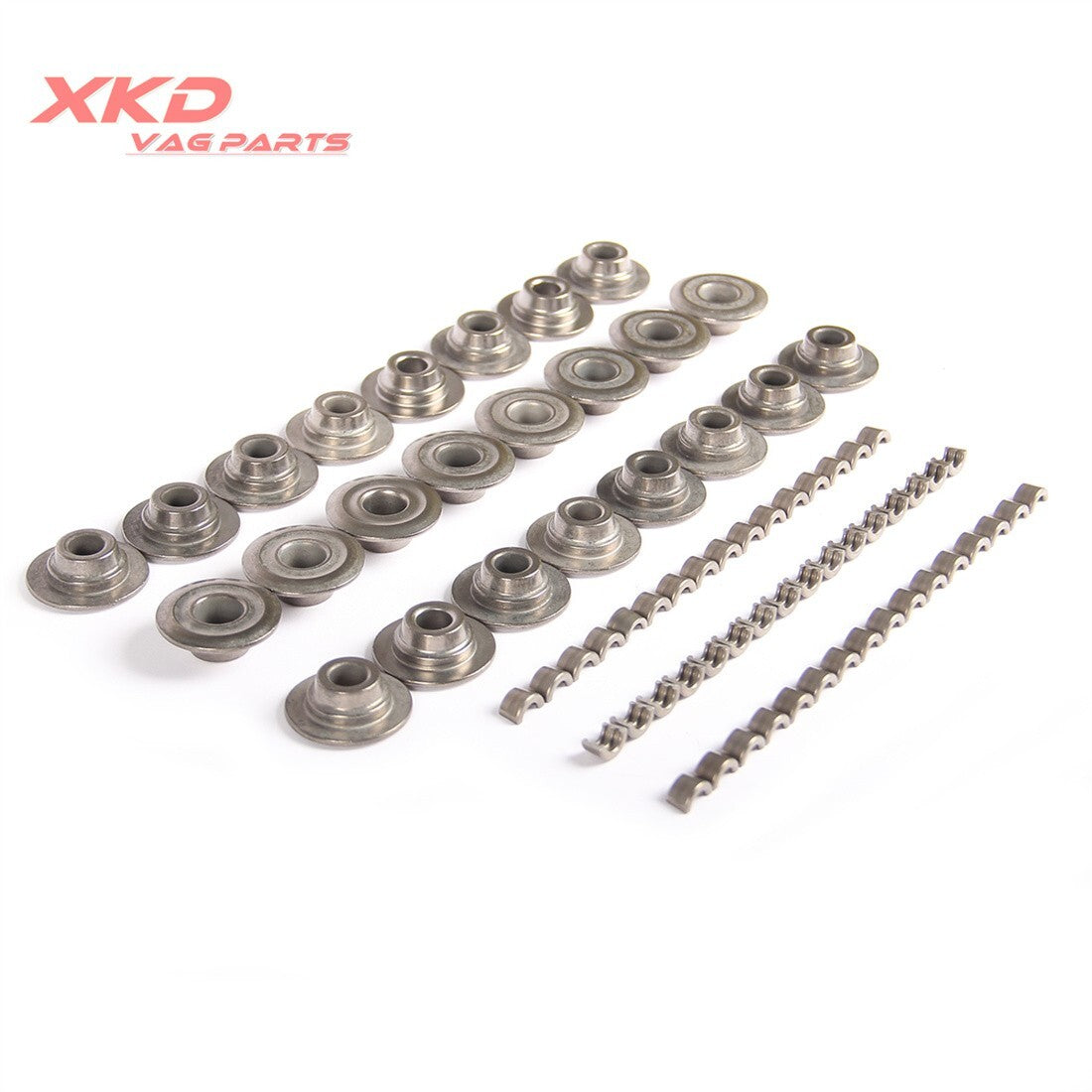 48 Valve clamp cone  24 Valve spring retainer plate suitable for Mercedes-Benz