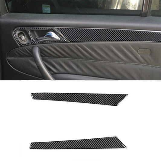 2 x carbon fiber interior trim front door for Mercedes-Benz W203 2005-07