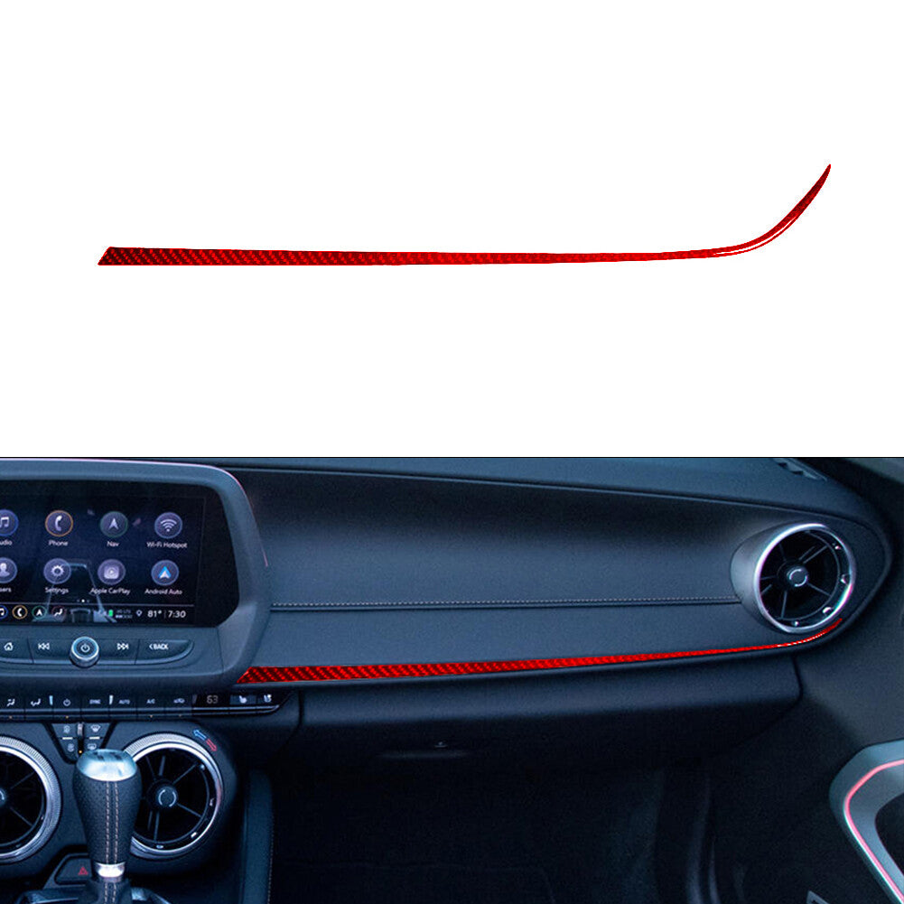 3Pcs Red Carbon Fiber Center Air Vent Outlet Cover Trim for Audi Q7 2007-2015 v